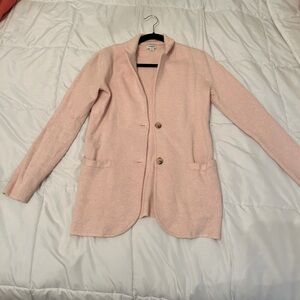 J Crew sweater blazer pink size small